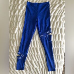 MONSE Royal Vibrant Blue Capsule Cut. Out Leggings